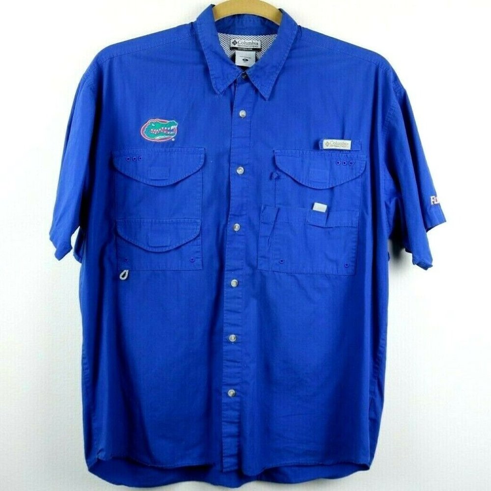 Columbia Florida Gators PFG Button Down Shirt